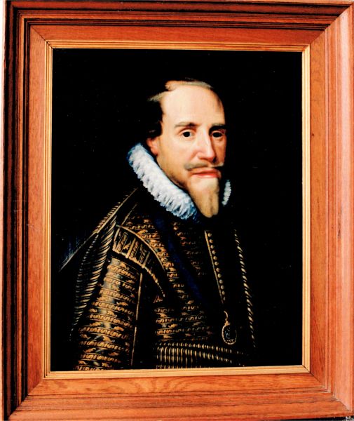 Schilderij uit de raadszaal van het Arnemuidse stadhuis, voorstellende Prins Maurits. Dit is aangekocht in 1658.