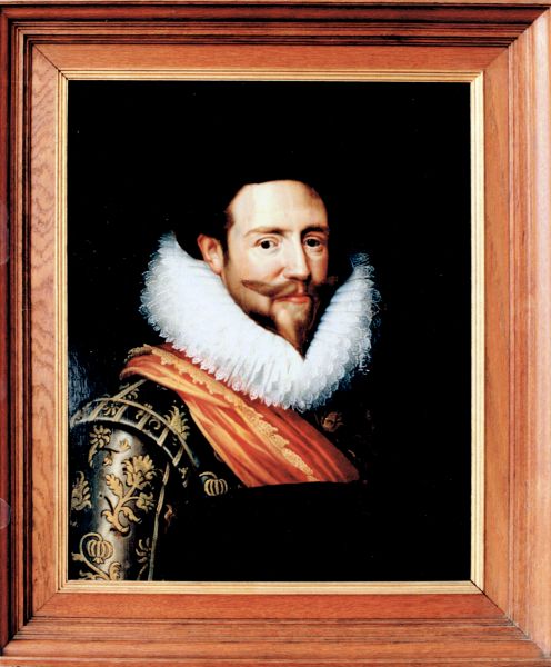 Schilderij uit de raadszaal van Prins Frederik Hendrik.